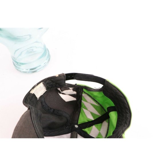 Vintage 90s Arctic Cat Snowmobile All Over Print Thrashed Snapback Hat Cap - Picture 9 of 9